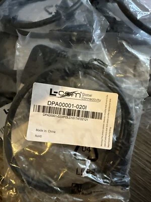 20pc DP  Cable, Right Angle Displayport Male to Female Extension DP - Image 1 of 2