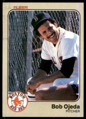 1983 Fleer Bob Ojeda Boston Red Sox #190 - Image 1 of 2