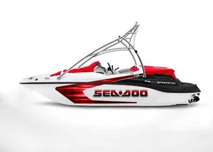 GRAPHIC REPLACEMENT KIT DECAL BOAT SPORTSTER SEA DOO SPEEDSTER 150 Red Original - Picture 1 of 3