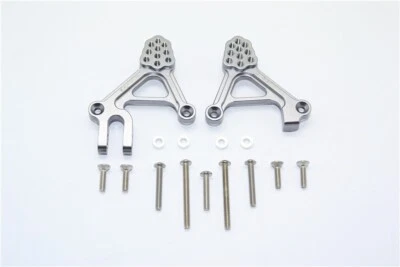 Soportes de torre de amortiguador delantero ajustables de aluminio GPM Gunmetal para Traxxas TRX-4 Foto 1 de 2