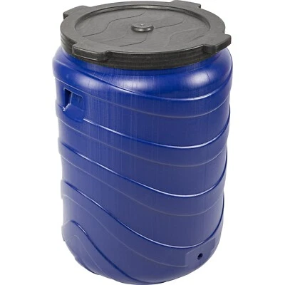 Plastic Barrel With Screw Cap 240L Storage Water Butt Tank Food & Fermentation