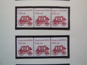 #1898a 4c Stagecoach 1890's PNC3 #3  & #4  MNH OG VF - Picture 1 of 1