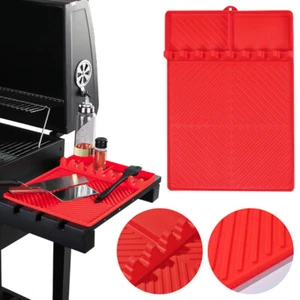 Silicone Grill Mat Blackstone Griddle Tools Mat Spatula Mat for Outdoor Grill - Picture 1 of 12