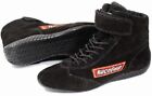 RaceQuip 30300090 Size 9 Mid-Top SFI Racing Driving Shoes Black Suede Karting
