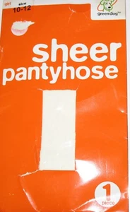 Greendog Girls Pantyhose Size 10-12 0   100% NYLON - VANILLA  WHITE - Picture 1 of 2