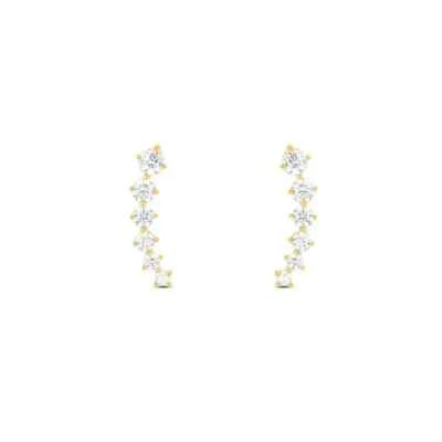 Orecchini Tennis con Zirconi Bianchi  Stroili Oro Giallo 9 Kt 375% cod. 1416784 - Immagine 1 di 4