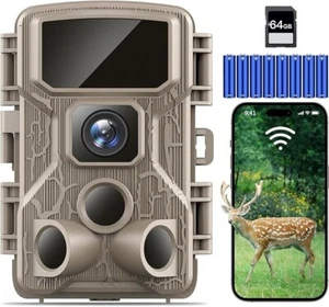 Punvoe PV-HC330 Trail Camera 24MP 1080P HD IR Night Vision + 64GB Card - Picture 1 of 4
