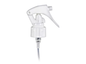 24/410 WHITE Mini "Trigger" Sprayer - 100 QTY MIST SPRAYERS - 7 3/4" DIP TUBE - Picture 1 of 2