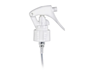 24/410 WHITE Mini "Trigger" Sprayer - 100 QTY MIST SPRAYERS - 7 3/4" DIP TUBE - Image 1 of 2