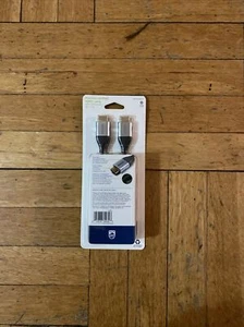 Philips 4 Fuß Premium Zertifiziertes HDMI Kabel High Speed mit Ethernet - Schwarz NEU - Bild 1 von 2