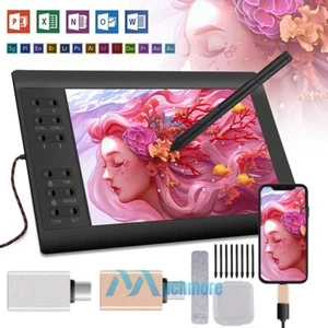Digitale Grafik Zeichnung Tablet mit Bildschirm Stift Display 22 Shortkey VIN1060 Plus - Bild 1 von 19