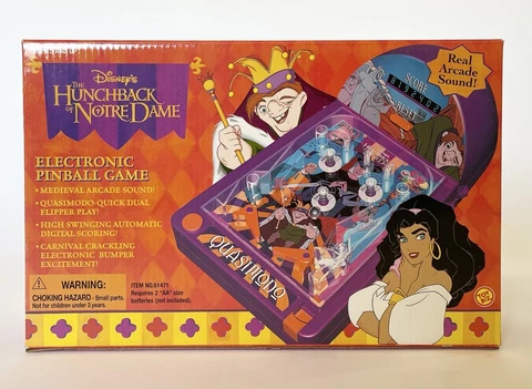 1996 Disney The Hunchback Of Notre Dame Electronic Pin Ball Game Toy 61471 Cover