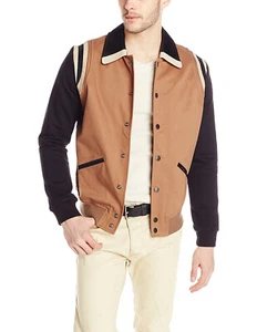 DIESEL Mens J-TOKU Brown Bomber Jacket 00SGAX-ONAHV-71I Size MEDIUM BRAND NEW - Bild 1 von 16