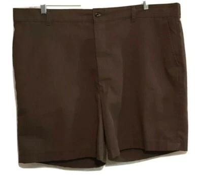Men's Red Kap Shorts Work Uniform Brown Delivery Driver Flat Front Size 44 - Image 1 of 4