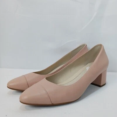 Zapato Cole Haan Caoba Rosa El Go-To Block Heel W16075 Impermeable Pump Cap Puntera Foto 1 de 4