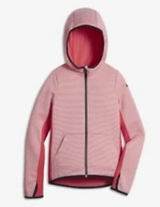 NIKE Kids Therma Training Zip Striped Hoodie Girl Medium - Picture 1 of 2