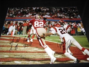 Foto firmada por John Taylor San Francisco 49ers 16x20 PSA - Imagen 1 de 3