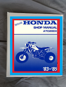 1983-1985 Honda ATC200 ATC200X ATV  3 WHEEL PRINTED service shop manual 84