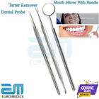 Dental Perio Probe 6 Single End Mouth Mirror With Handle Tooth Oral Care Tool CE