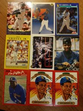 LOT OF 9 KEN GRIFFEY JR Score UPPER DECK TOPPS Fleer Pinnacle Donruss