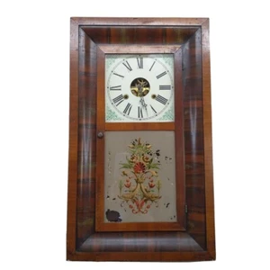 Vintage Antique E.N. Welch Ogee Clock COMPLETE w/ Weights - 30-Hour Wall Clock - Picture 1 of 13