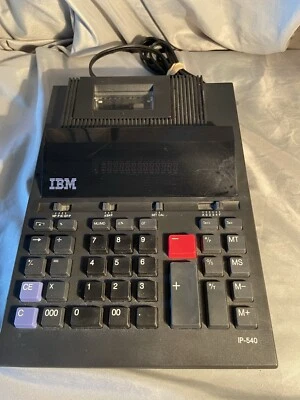 Calculadora de oficina de impresión de escritorio IBM IP-540 de colección grandes números probados Foto 1 de 4