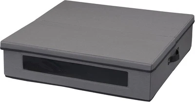 Contenedor de almacenamiento de guirnaldas Household Essentials, 24 pulgadas 24 pulgadas, gris  Foto 1 de 4