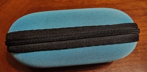 5” Padded Pouch Hard Carry Case Protective Smoking Pipe Storage Zipper Blue - Picture 1 of 2