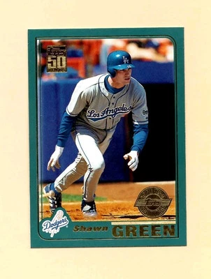 🔥2001 Topps Home Team Advantage (Gold Stamp) #20 Shawn Green - LA Dodgers 🔥 - Image 1 of 3
