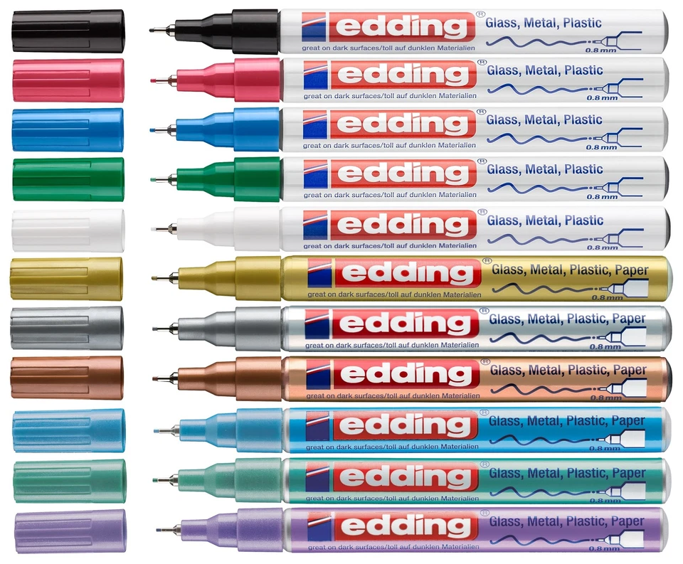 Edding 780 Glanzlackmarker Creative Lackmarker 0,8mm XF Lackstift Paint Marker - Bild 1 von 1