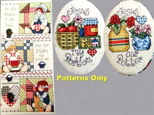 Shadow of His Hand Doll Sampler Jesus Portion Our Potter CROSS STITCH PATTERNS - Imagen 1 de 12