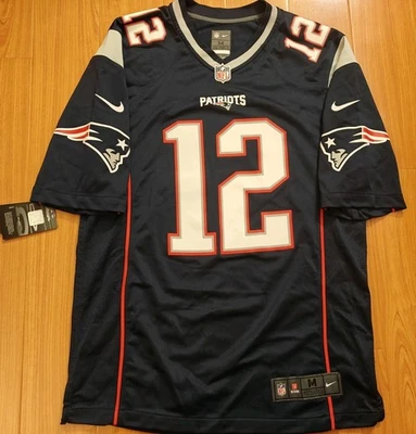 Mens Nike Tom Brady New England Patriots Navy NFL Game Jersey sz.M NWT  - Image 1 of 4