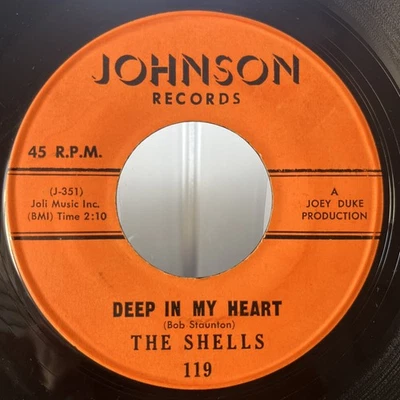 Rock The Shells - Deep In My Heart / (It's A) Happy Holiday Johnson Records (2) - Image 1 of 2