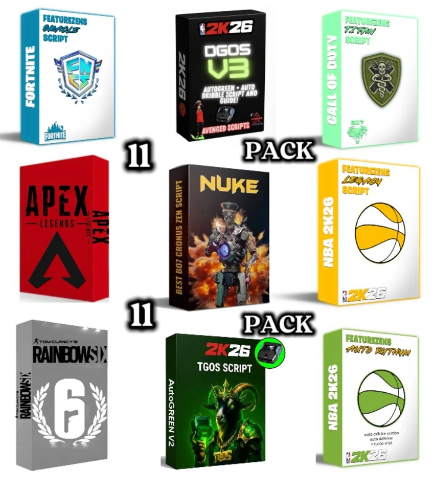 NBA 2k26 Script 11 PACK And New BO7 |R6|FORT|APEX|Warzone| Cronus Zen Scripts - Image 1 of 4