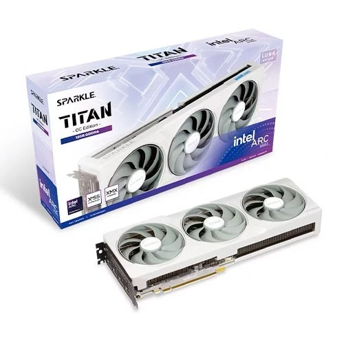 Sparkle Intel Arc B580 TITAN Luna OC GPU DDR6 Graphics Card 12GB - Image 1 of 1