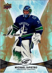 2020-21 UD Ice Base Orange 80 Michael DiPietro Vancouver Canucks - Picture 1 of 2
