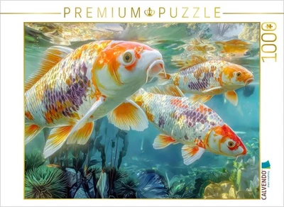 CALVENDO Puzzle Kois | 1000 Teile Lege-Größe 64x48cm Foto-Puzzle für glückliche