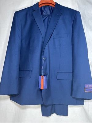 Traje Giorgio Fiorelli Nuevo con Etiquetas Para Hombre 2 Piezas Azul 48 Chaqueta 48/42 Pantalón Doble Ventilación Foto 1 de 4