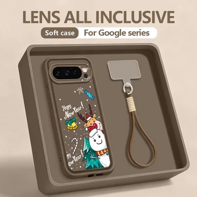 For Google Pixel 10 9 Pro 8 9 Pro XL 8A 7A Christmas Hand Wrist Soft Case Cover - Image 1 of 4