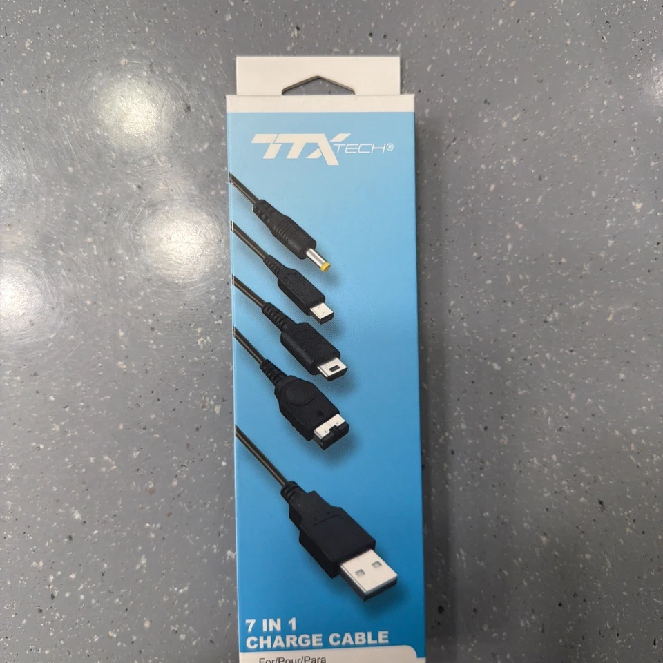 7-in-1 Charge Cable for GBA SP/DS/DSL/ DSI/3DS/PSP - Image 1 of 2