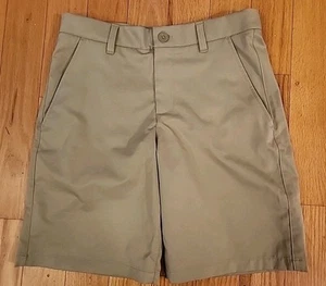 Boy Size YLG Youth Large Under Armour Tan Golf Shorts - Picture 1 of 2