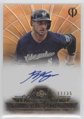 2014 Topps Tribute to the Pastime Auto Sepia /35 Ryan Braun #TPT-RB Auto - Image 1 of 2
