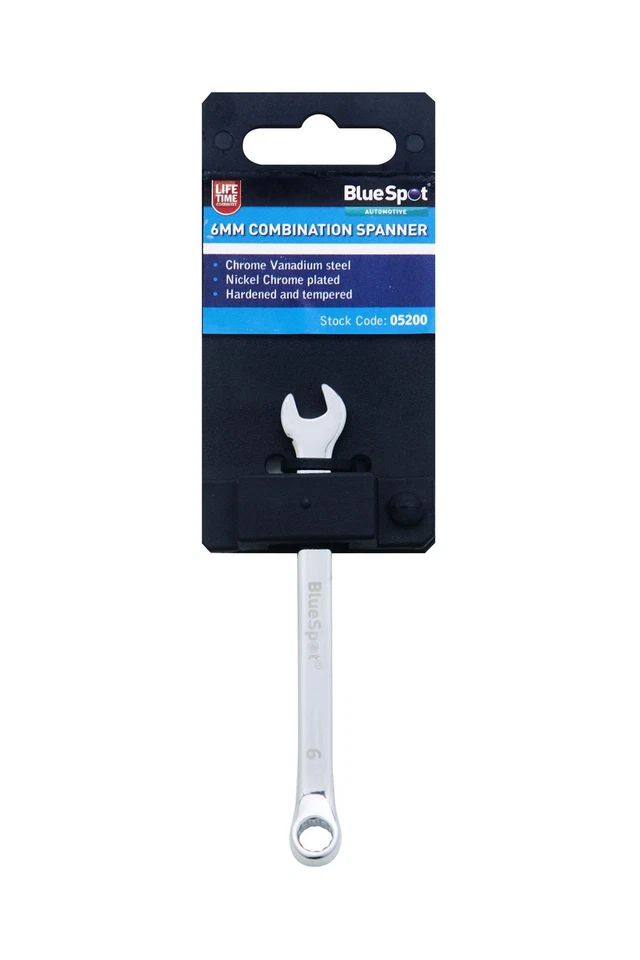 Herramientas Blue Spot - Llave inglesa de cromo vanadio completamente pulida de 6 mm Foto 1 de 1