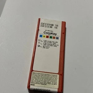 Qty.10 SANDVIK Carbide Inserts DCMT 07 02 04-MM 1105 (I28) - Picture 1 of 3