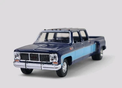 1973 GMC SIERRA 3500 TRUCK SQUAREBODY CREW CAB Diorama DieCast 1:64 Blue LOOSE - Image 1 of 4