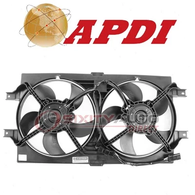 APDI Dual Radiator & Condenser Fan Assembly for 1999-2001 Chrysler LHS - ry - Image 1 of 4