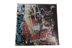 3D 1990 Emblema Just Brass Rebel Rider Haulin' Ass XL NUEVO Vintage Pinup Harley - Imagen 1 de 11