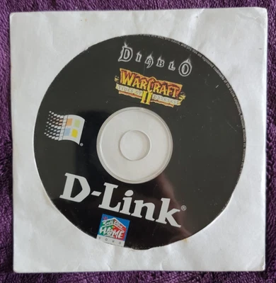 Diablo & Warcraft II Tides of Darkness Game Sampler Demo CD ~ D-Link Promo ~RARE - Image 1 of 2