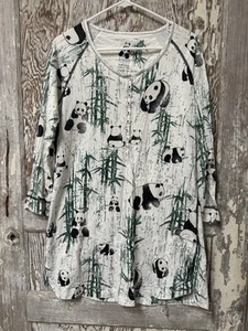 Soma Intimates Panda and Bamboo  Sleep Shirt  Gown Size L - Picture 1 of 5