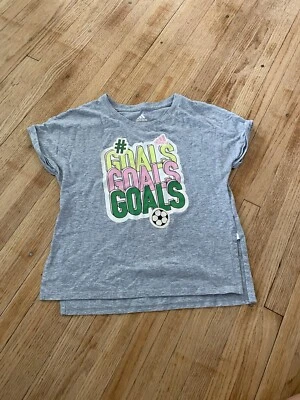 Camiseta manga corta Adidas niña 10-12 goles de fútbol  Foto 1 de 4